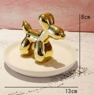 Jewelry Stand Hanging Tray Gold Ceramic Necklace Earring Ring Holder Rack Storage Organizer Stand For Jewelry Display