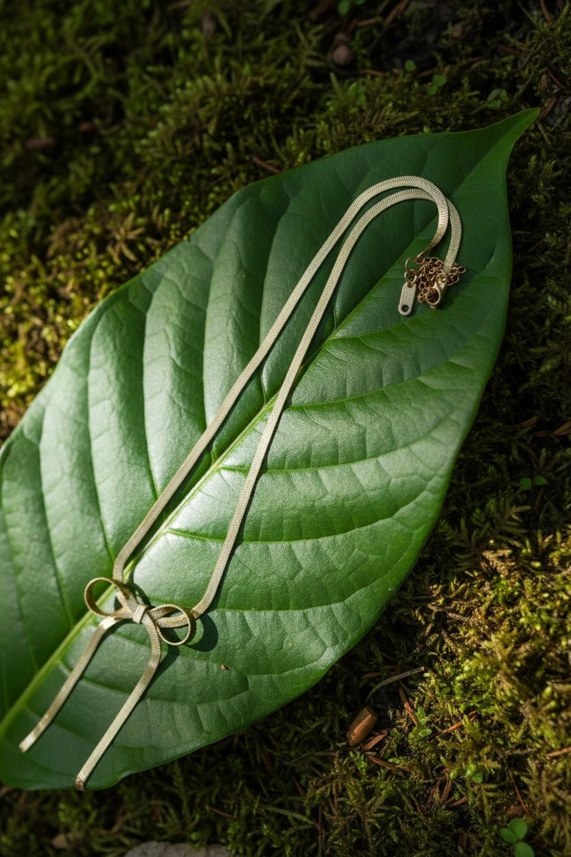 Gold-Plated Anti Tarnish Infinity Bow Choker Necklace 