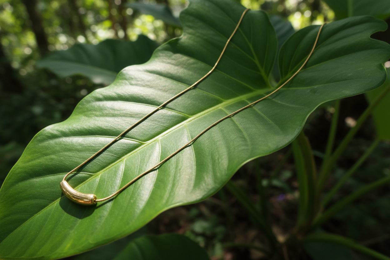 Gold-Plated Anti Tarnish Minimalistic Teardrop Necklace 
