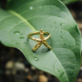 Gold Plated Anti Tarnish Stainless Steel Star Themed Contemporary Ring
